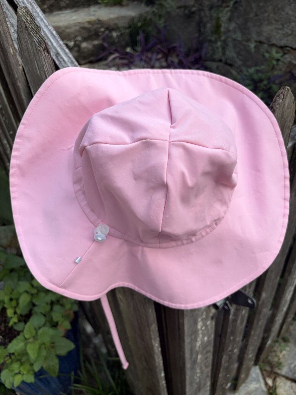 Caden Lane Solid Sun Hat Toddler Large 2T-3T Adjustable UPF 50 Light Pink Beach